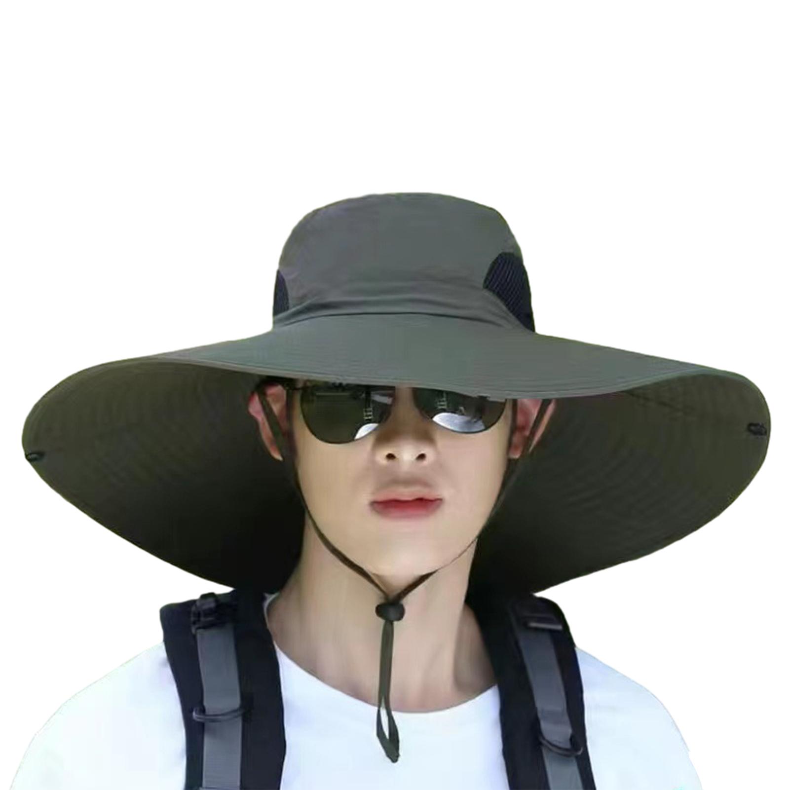 

15cm Large Brim Fisherman Hat Waterproof Quick Drying Sun Protection Cap For Outdoor Mountaineering Beach Picnic Camping Hiking As Shown армія зелений колір