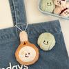 Cartoon Plush Badminton Tennis Keychain Fluffy Cute Creative Soft Stuffed Doll Brooch Backpack Pendant Decorative Accessories