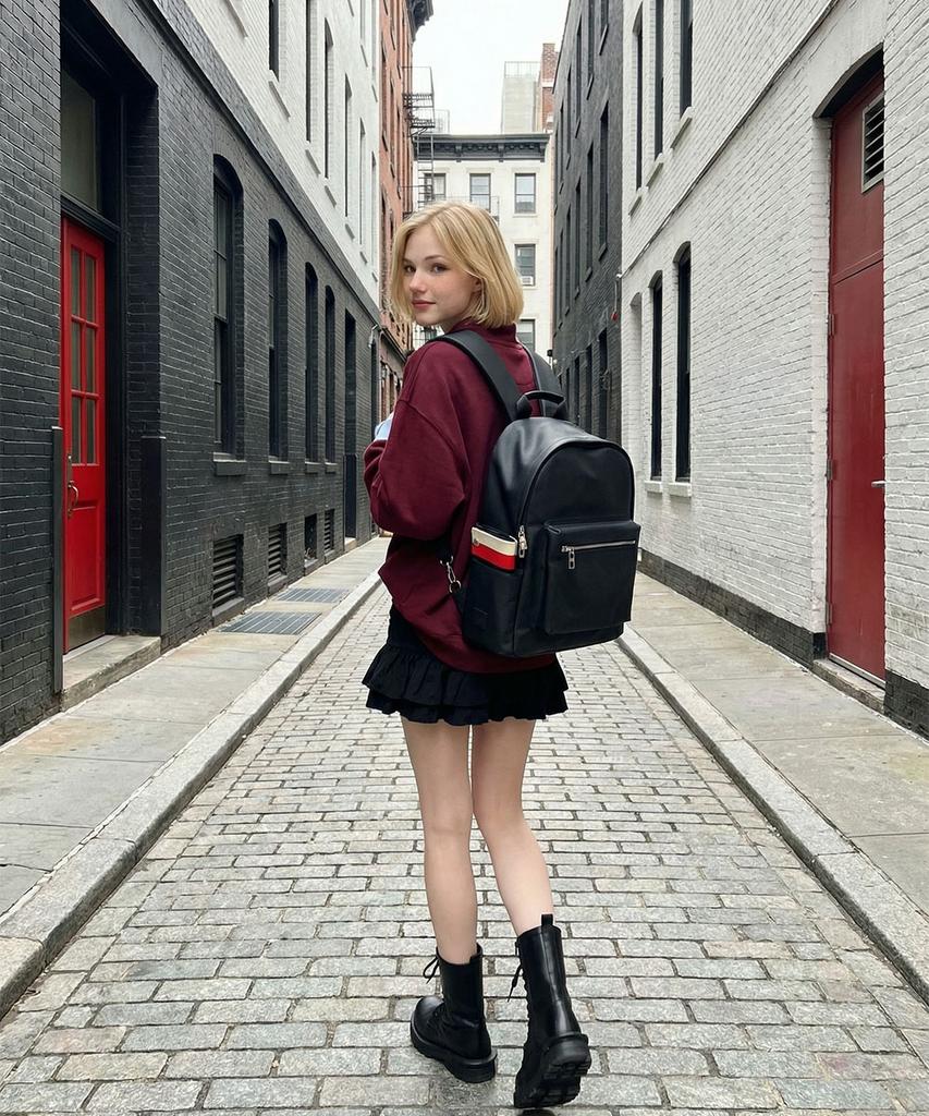 Lodinatt Pouch Backpack Black