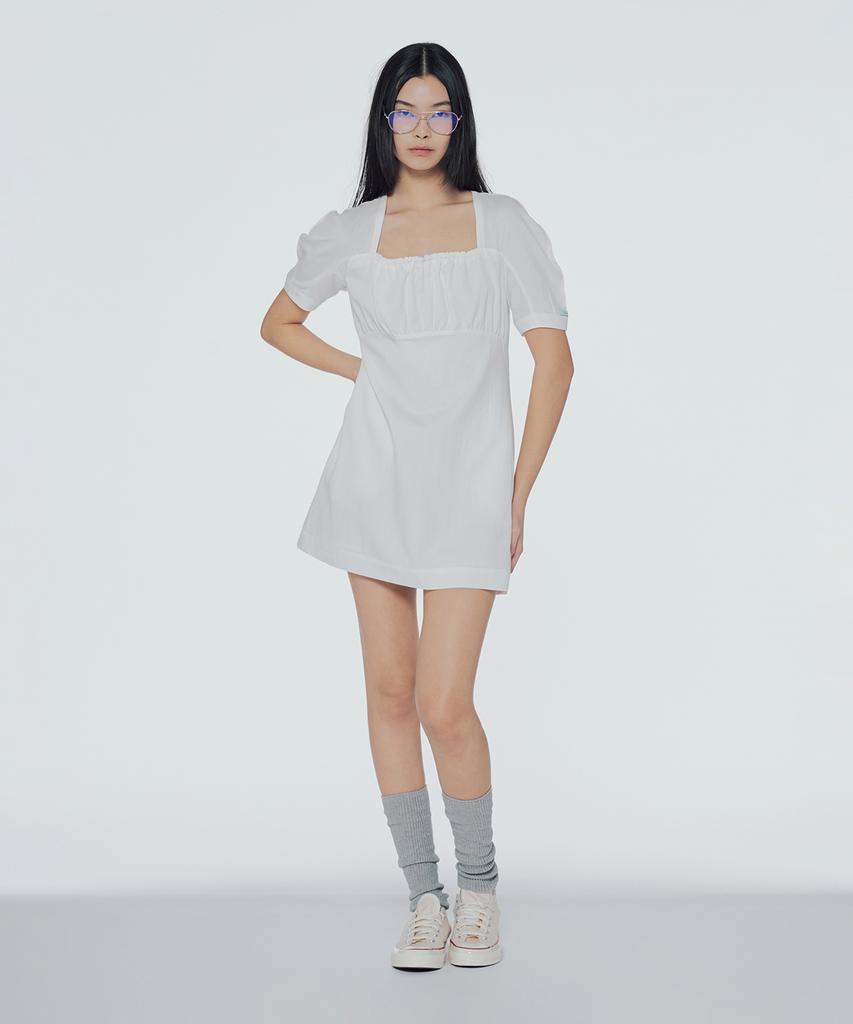 Instant Punk Strap Square Neck Mini Dress