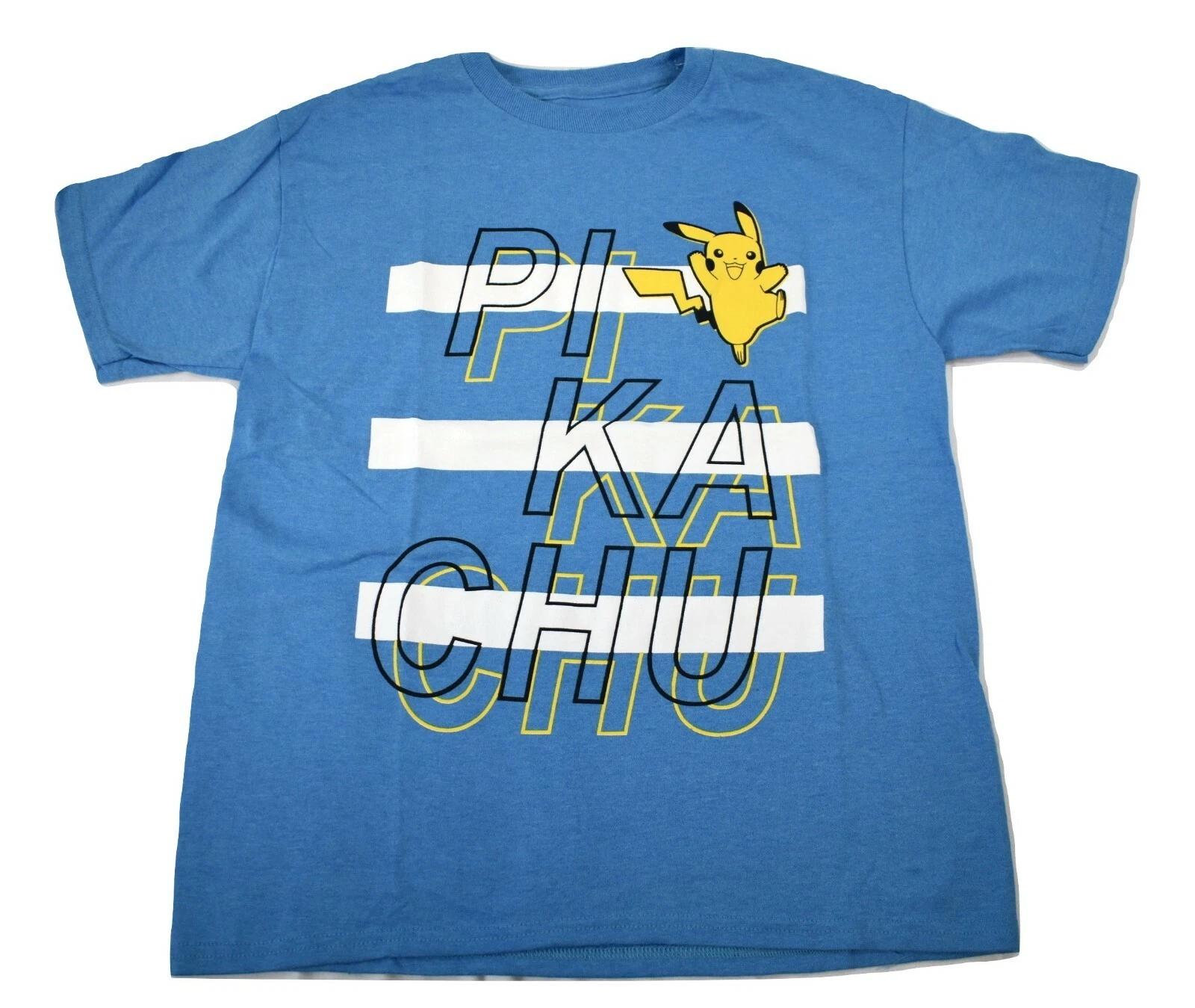 Pokemon Youth Boys Pikachu Tee Shirt New S, M, L, XL 2XL