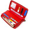 Bright Clutch for Women Made of Genuine Leather CANPELLINI 21921 Red