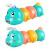 Electric Magnetic Caterpillar Toy with LED Light Music Toddlers Walking Caterpillar Toy Boys Girls Tummy Time Caterpillar Crawling Musical Toy