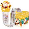 Theme Santa Claus Money Box Christmas Party Decor Bright Yellow Events Festive
