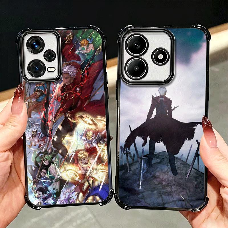 Fate Zero Stay Night Archer Plating Phone Case For Xiaomi Redmi Note 14 15 Pro Plus 13 12 11 11S 11T 10 9S 9 5G Anti-Fall Airaba