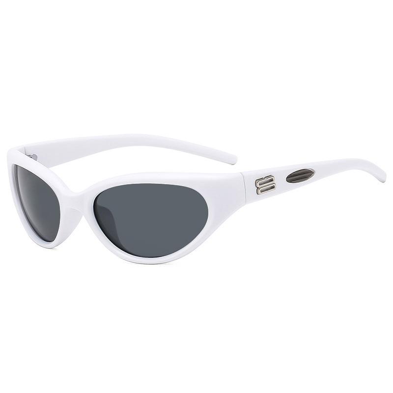 Y2K Cat Eye Sunglasses Women Men Luxury Designer Vintage Punk Hip Hop Rainbow UV400 Shades