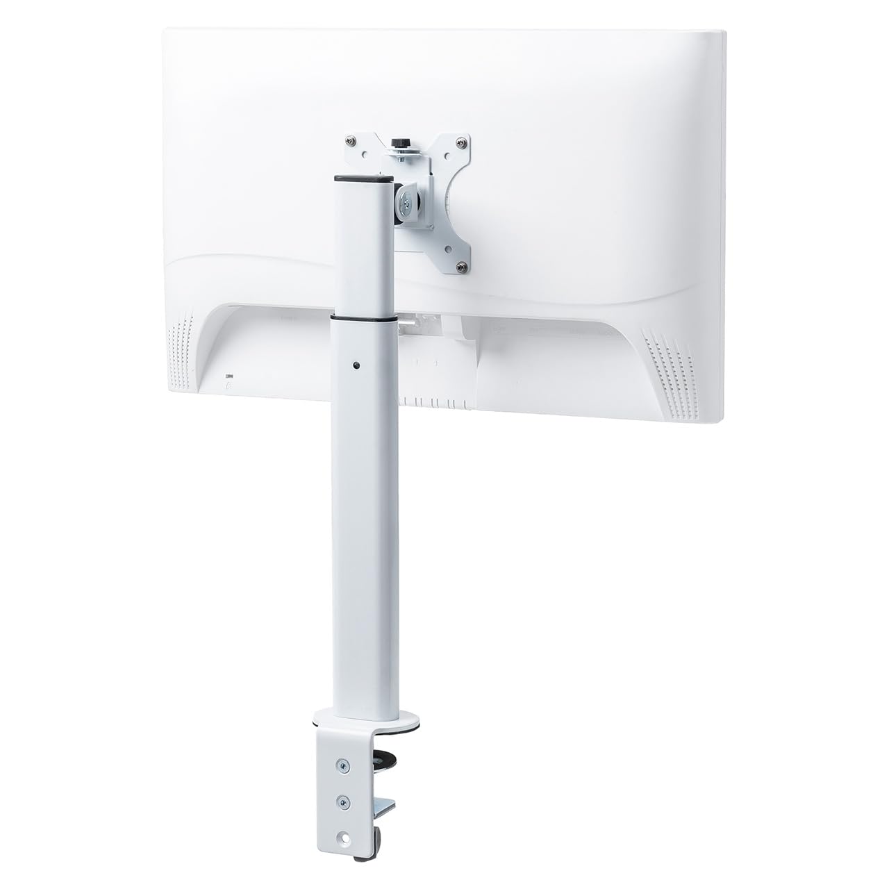 

Sanwa Direct Monitor 10kg Weight VESA Arm, 32-inch Compatible, Capacity, Clamp/Grommet Compatible, Height/Angle Adjustment, Rotation, Space-Saving, белый