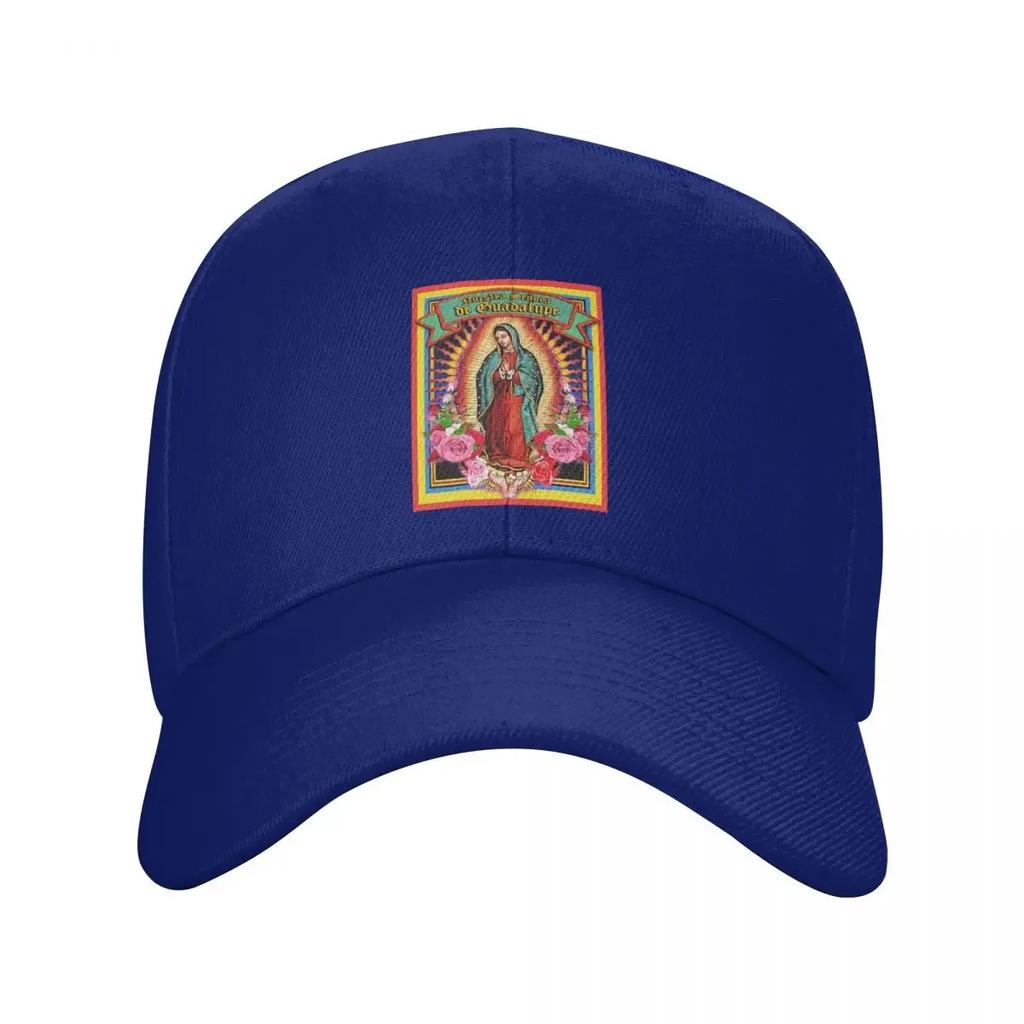 Personalizovaná baseballová čepice Panny Marie Guadalupské Ochrana před sluncem Dámská Unisex Nastavitelná Náboženské umění Kšiltovka pro tátu Letní Snapback