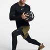 Nike Logo Slim Fit Sweat-Wicking Fitness Long Sleeve T-Shirt Men Tops Black 838082-010