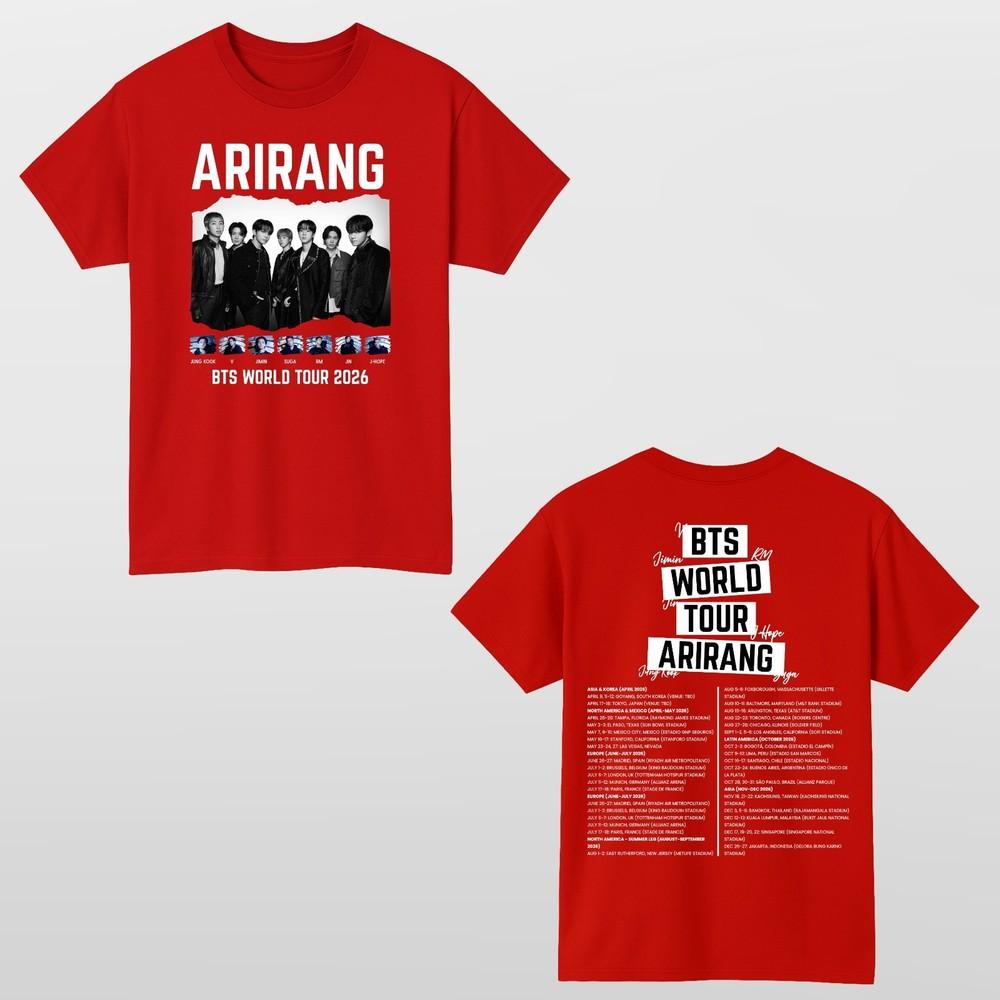BTS World Tour 2026 Arirang AOP TShirt S
