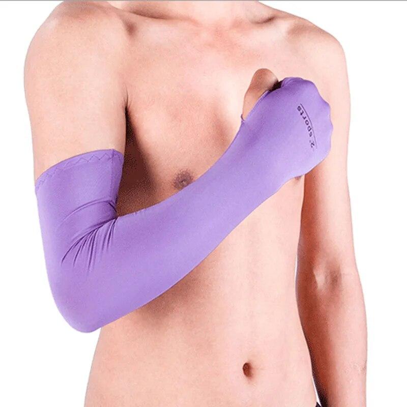 1 Pair Men Women Sports MTB Cycling Wear Arm Warmers Cooling Sleeves Cover Outdoor Bicycle Sun Protection Anti UV Arm Sleeves