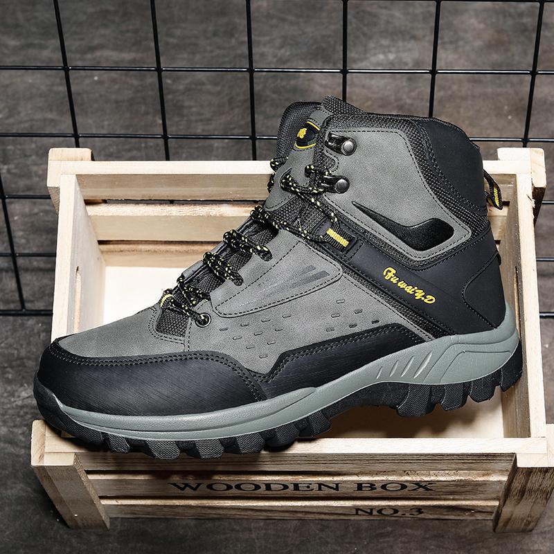Herr Plus Size Högtoppade Varma Vandringsskor - Utomhus Vinter Gångskor