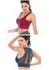 Breathable Mesh Sport Bra with Wide Straps and Stylish Back Design