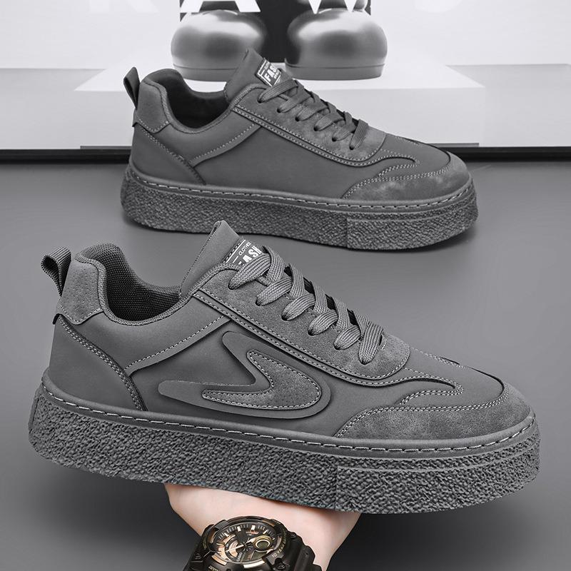 Men'S Platform Sneakers Spring Autumn Fashion Lace Up Comfortable Casual Shoes Height Increase Thicken Outdoor Vulcanized Shoes