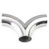 304 stainless steel Exhaust Pipe Fittings Herringbone universal welding Y type Connection Tube 51mm 63mm 76mm