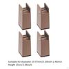 4 Pack Bed Leg Risers, Furniture Riser Blocks, Height Extensions for Desk Table, Living Room