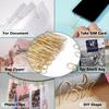 Jumbo Paper Clips, 200pcs 2 Inch Paper Clip, Large PaperClips, Stainless Steel, Paperclip for Paperwork Office School Home and Personal Use (Golden)