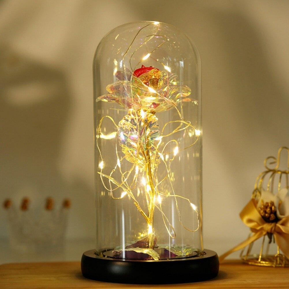 Starry Sky Rose LED Light for Girlfriend Wife Friend Parties Weddings Decoration