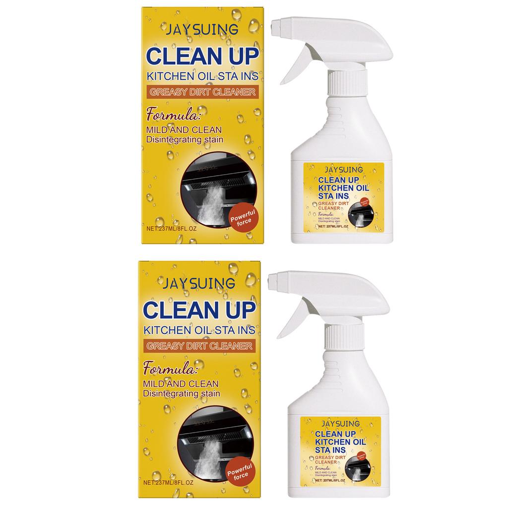 237MLVersatile Oil Stain Cleaning Agents Kitchen Oil Remover Degreaser Spray Strong Dissolve Grease Oil Stain Cleaner Kitchen Co