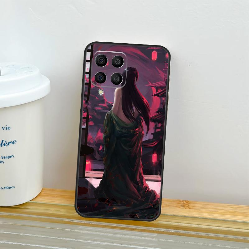 Samurai Warrior Geisha Case For Samsung Galaxy M21 M31 M11 M13 M54 M34 M14 M56 M36 M16 M53 M32 M52 M35 M55 M15 M06