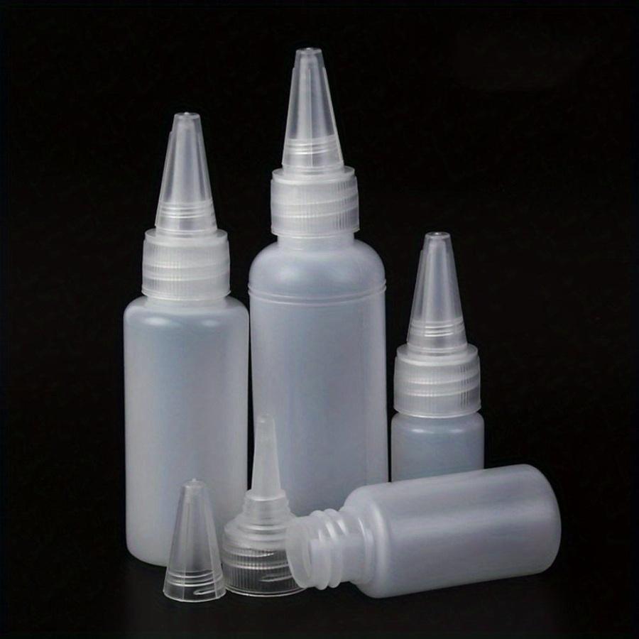 10pcsEmpty PE Plastic Glue Bottles With Screw-On Lids Squeeze Liquid Ink Oil Dropper Bottles 10ML/20ML30ML/50ML Wholesale