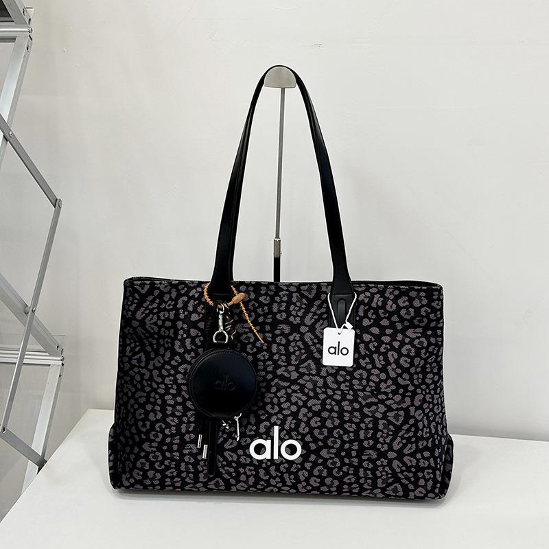 Leopard Print Bag, Women's Large Capacity Temperament Canvas Fashionable Shoulder Bag, Commuting Tote Bag for Work