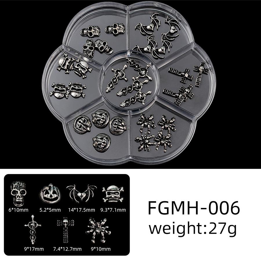 

Семисекционная коробка «Цветок сливы»: 3D Нейл-арт Металлический бант и стразы-бабочки