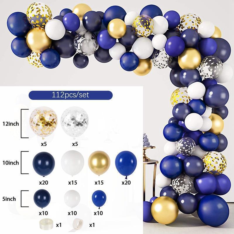 Birthday Arrangement Balloon Set Balloon Chain Black Gold Balloon Set Birthday Arrangement Package Balloon