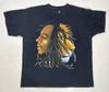 Bob Marley Lion Graphic T-shirt Men XL Black Short Sleeve Music