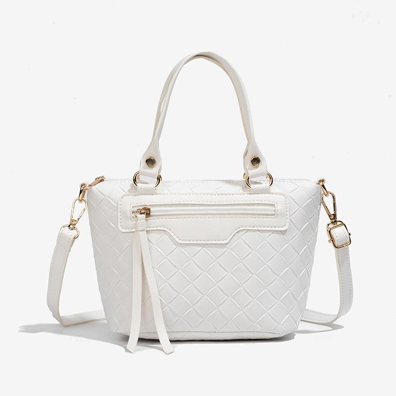 Women's bag new simple handbag plaid one shoulder fashion trend bag messenger bag one piece