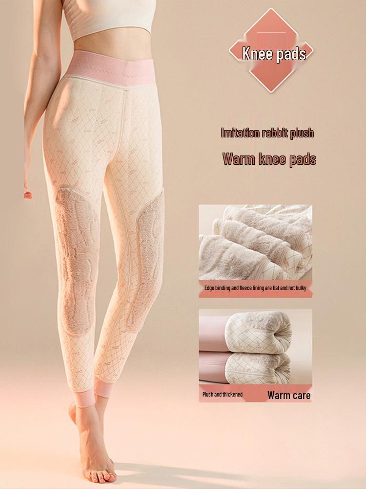 Women's Warm Plush Cotton Pants for School Uniforms, 2025 Winter Style, Wearable Inside or Outside.