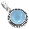 925 Sterling Silver Pendant Women Gemstone Handmade Jewelry Birthday Gift Amazonite Angelite Blue Opal Botswana Agate Mohave Azurite Chrysocolla