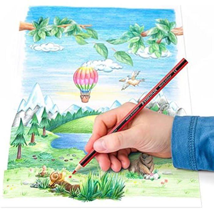 Crayon De Couleur - STAEDTLER - Noris Colour 185 - WOPEX - Mine Ultra Résistante - Hexagonal