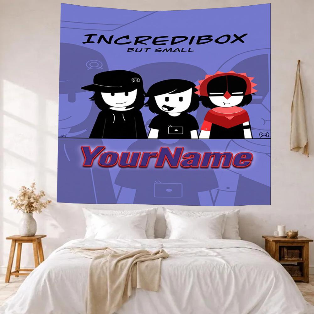 Incredibox Custom Your Name Wall Decor Tapestry Art For Pet Memorial Birthdaywedding Party Backdrop Family Gift
