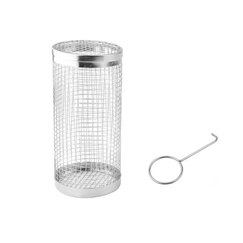 

Уличная корзина для барбекю, вращающийся гриль-барабан, нержавеющая сталь, сетка для барбекю, вращающаяся клетка для гриля small