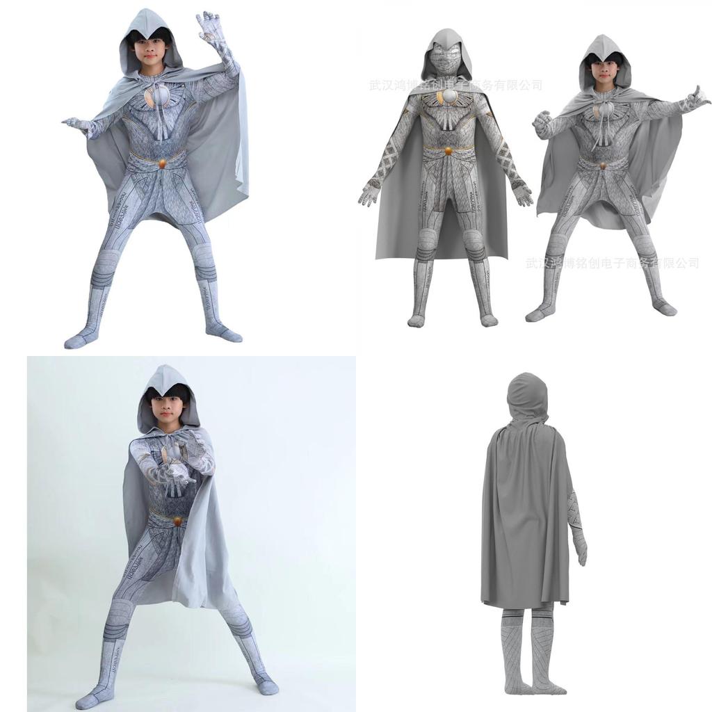 Costume Cosplay Steven Grant Moonknight Per Bambini Materiale in Poliestere di Alta Qualità