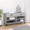 VidaXL Shoe Cabinet Sonoma Grey 102x35x55 Cm Engineered Wood 817571