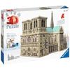 Puzzle 3d - ravensburger - notre-dame de paris - paysage et nature - 250-400 pièces - 12 ans