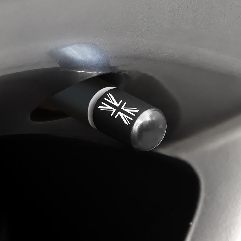 4PCS Universal Union Jack Car Tire Wheel Rims Stem Air Valve Caps Case Cover For Mini Cooper BMW Ford VW TOYOTA  Accessories