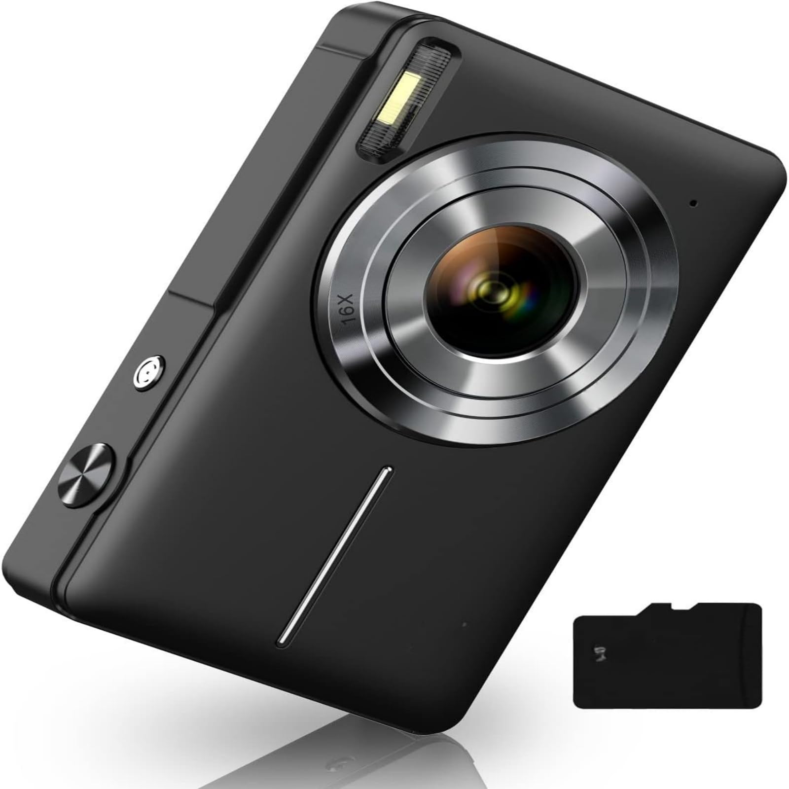 

No wifi wireless digital camera video 50 million Digital camera with 32GB Micro SD card AF autofocus compact camera inch large screen 16x zoom flash чорний