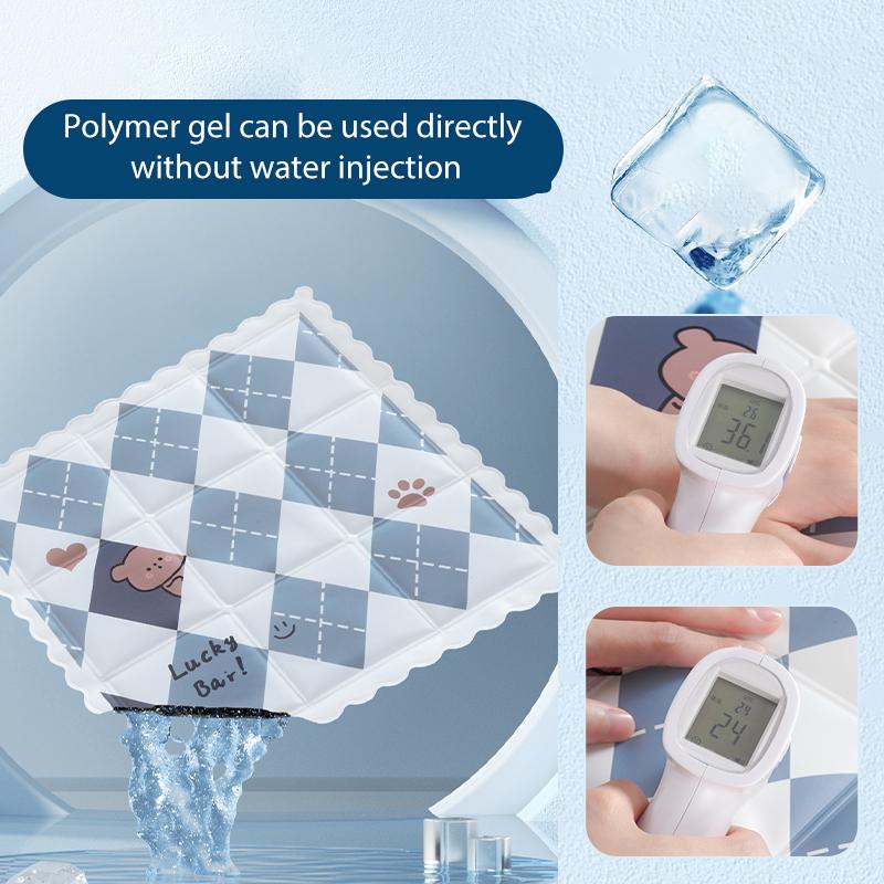 Little Bear Gel Ice Pad Cushion Office Long-term Seat Cushion Student Water Cushion Ice Pillow Summer Fart Pad Ice Pack Cushion