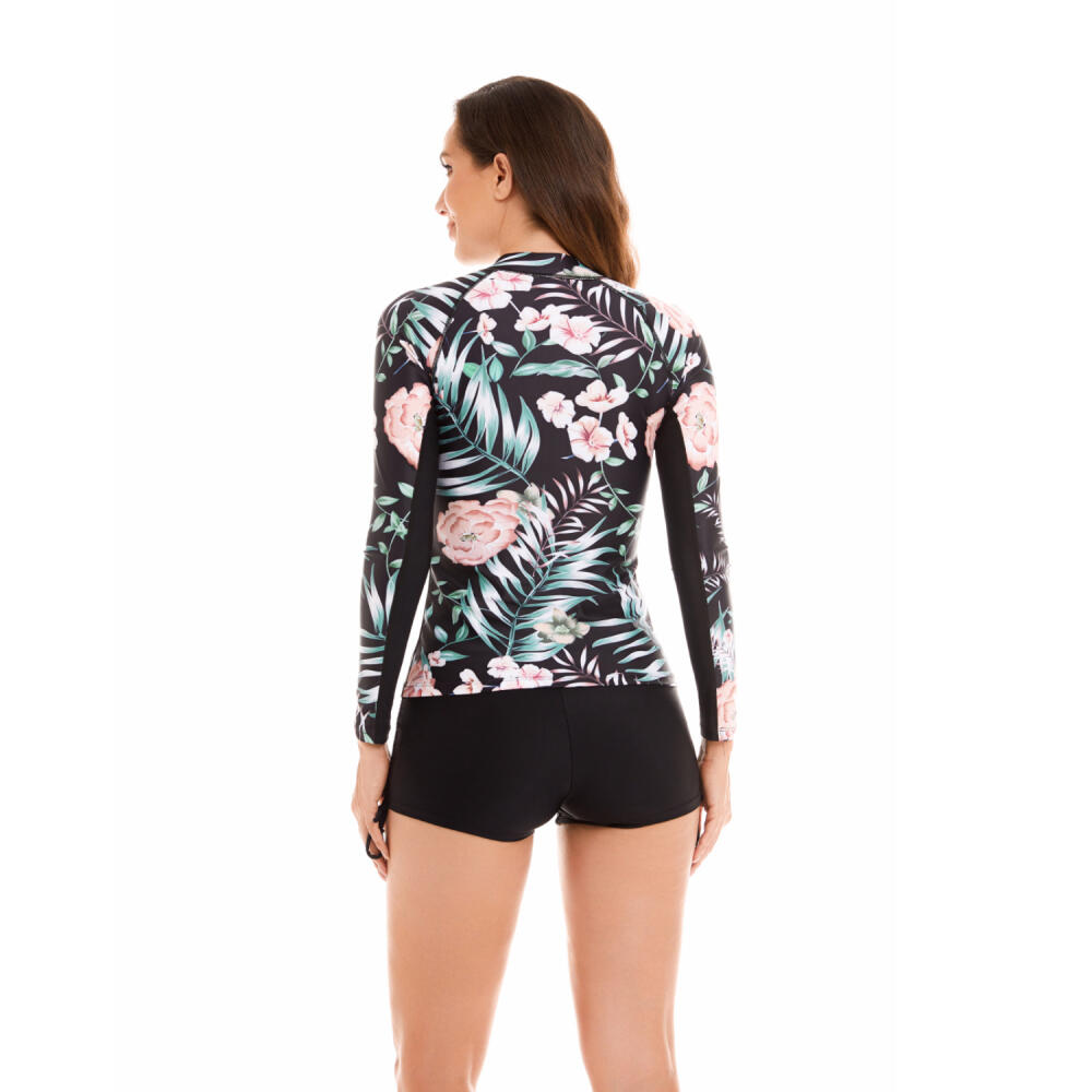 Dvoudílný Surfařský Oblek s Dlouhým Rukávem Ochrana proti Slunci Dámské Plavky Horký Pramen Potápěčský Oblek Sexy Plavky