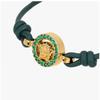 Versace Leather Bracelet Medusa Crystal Braid 1019668 1a05169 1ga9v