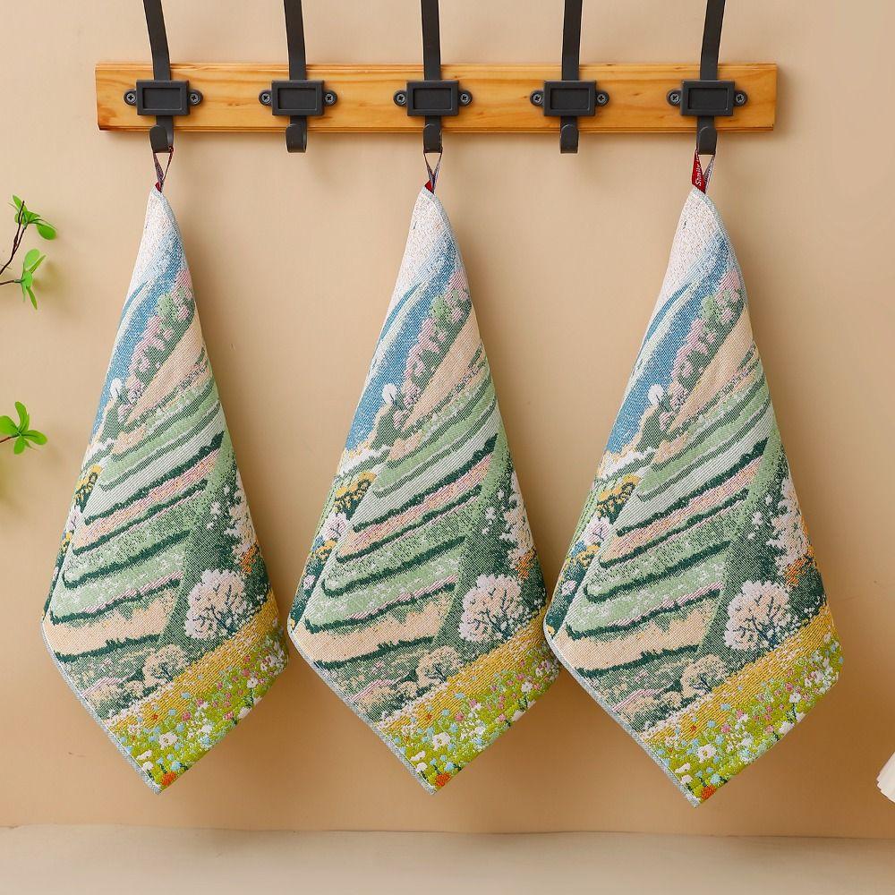 Soft Pure Cotton Face Towels 34x40cm Dish Cloth New Kitchen Towel Kindergarten Children
