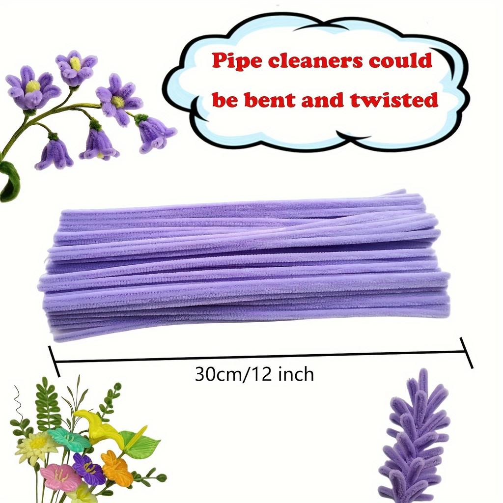 Pipe Cleaners Set Crafts Furry Chenille Stems Twist Stick DIY Arts Crafts Home Decoration Flower Bouquet Leaf Stem Handicrafts