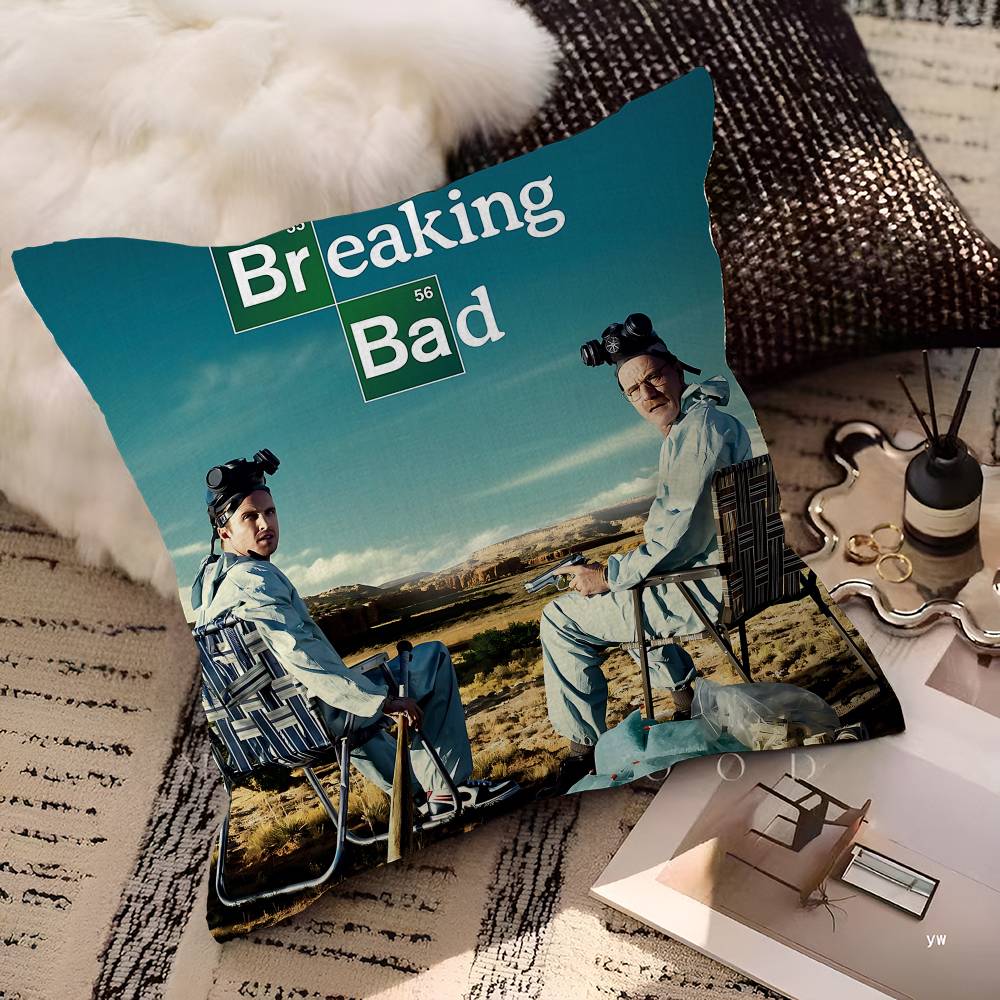 Movies B-Breaking B-Bad Personalized Pillow Dust Cover Bedroom Kids Party Decoration Pillowcase Birthday Children Gift