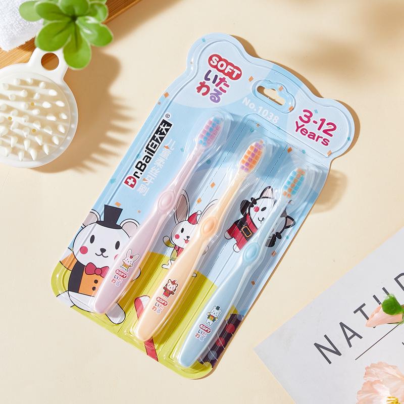 Biały Doktor Japoński Miękki Zestaw Szczoteczka do Zębów i Pasta do Zębów dla Dzieci (Wiek 3-12): Delikatna pielęgnacja dla niemowląt i dzieci.