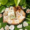Momo Box Chihiro Flower Language Stickers - Retro Journal Decoration Pack, 45/46 Pieces, 6 Designs