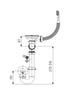 Sink Siphon 1 Bowl - With Overflow 3.5' - Hj/S2061