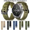 Bracelet Robuste en Nylon 22mm pour Amazfit Balance 3 Balance 2/Balance XT Bracelet Bip 6 5 Max Bracelet de Sport Cheetah 2 Ultra Ceinture Tressée